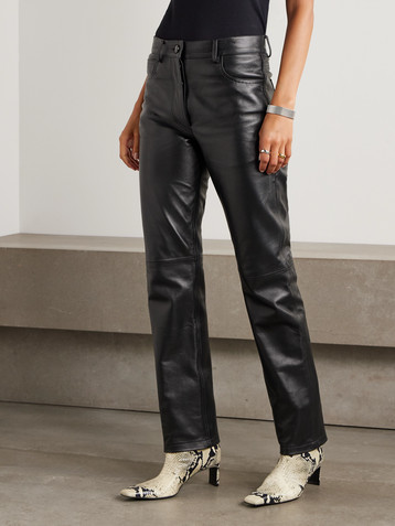 Giuliva Heritage Leather straight-leg pants