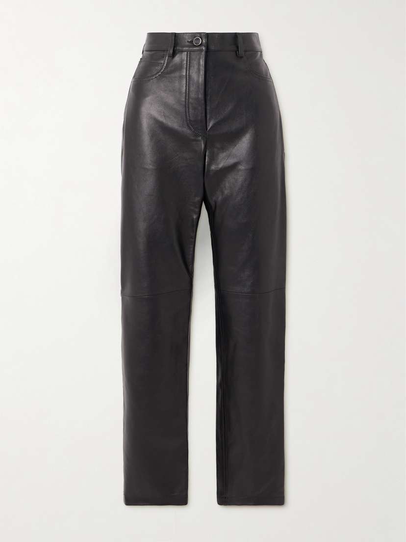 Giuliva Heritage Leather Straight-leg Pants