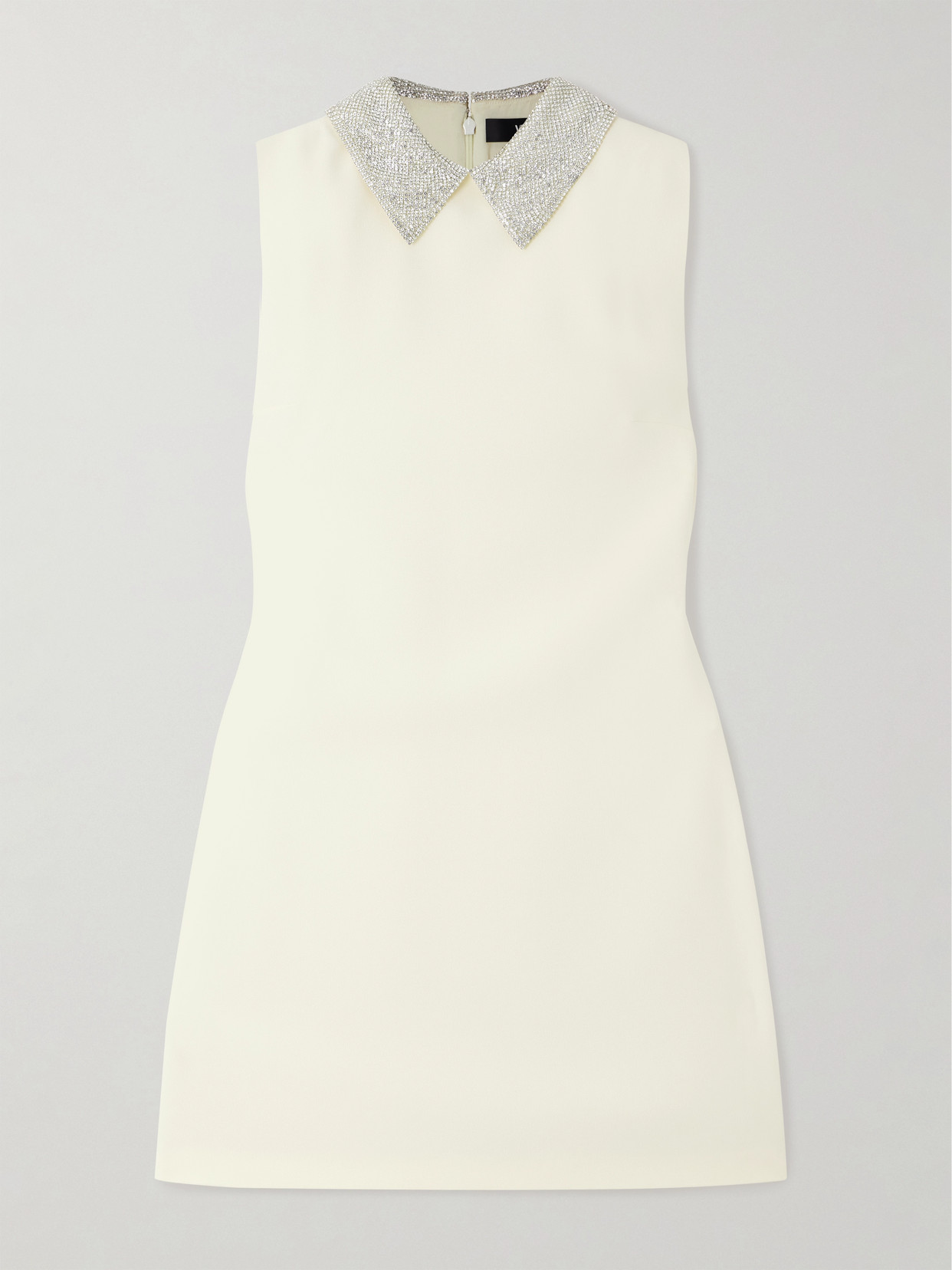 Versace Crystal-embellished Crepe Mini Dress