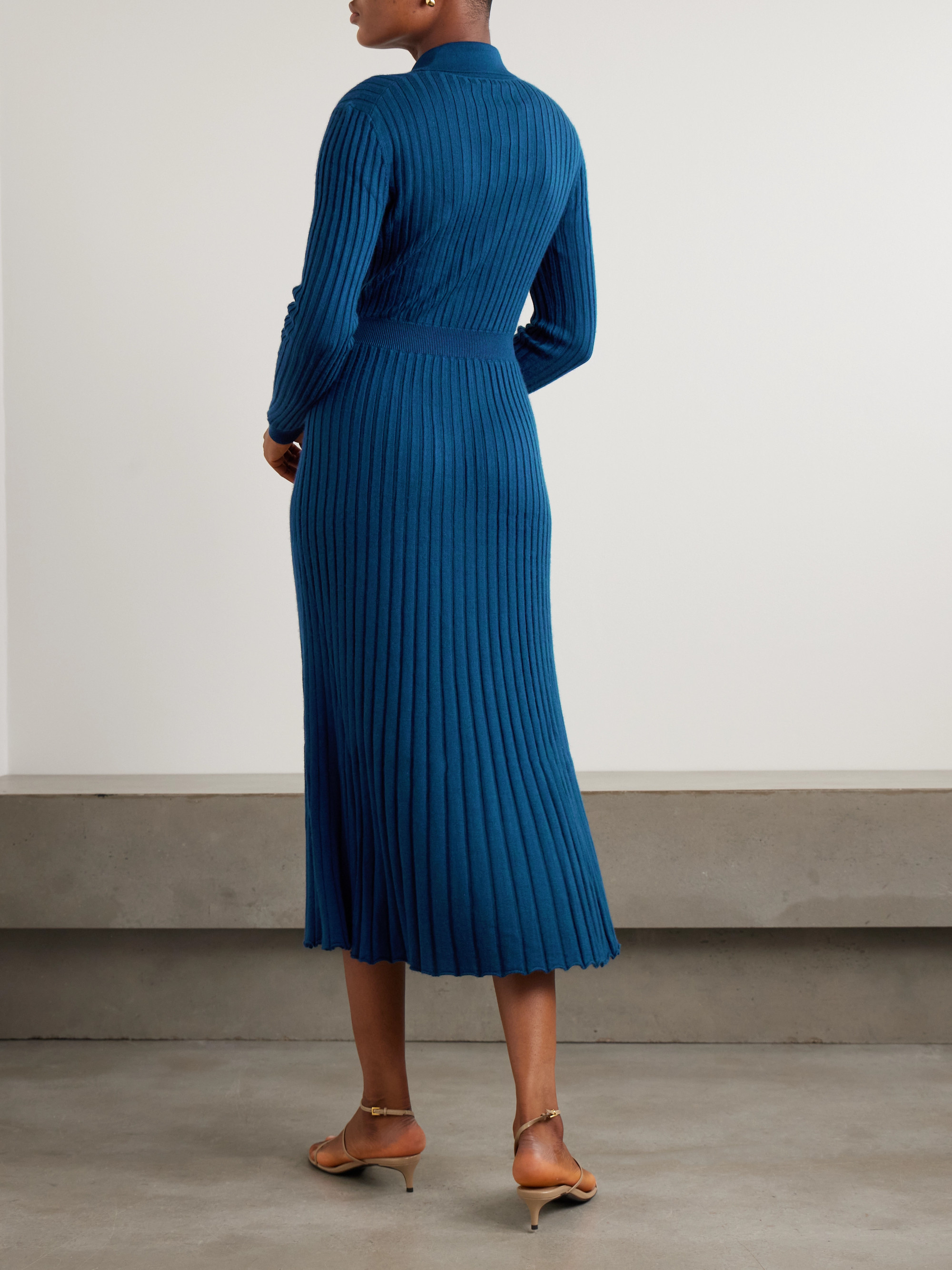 Gabriela Hearst - Ardor ribbed cashmere and silk-blend midi dress