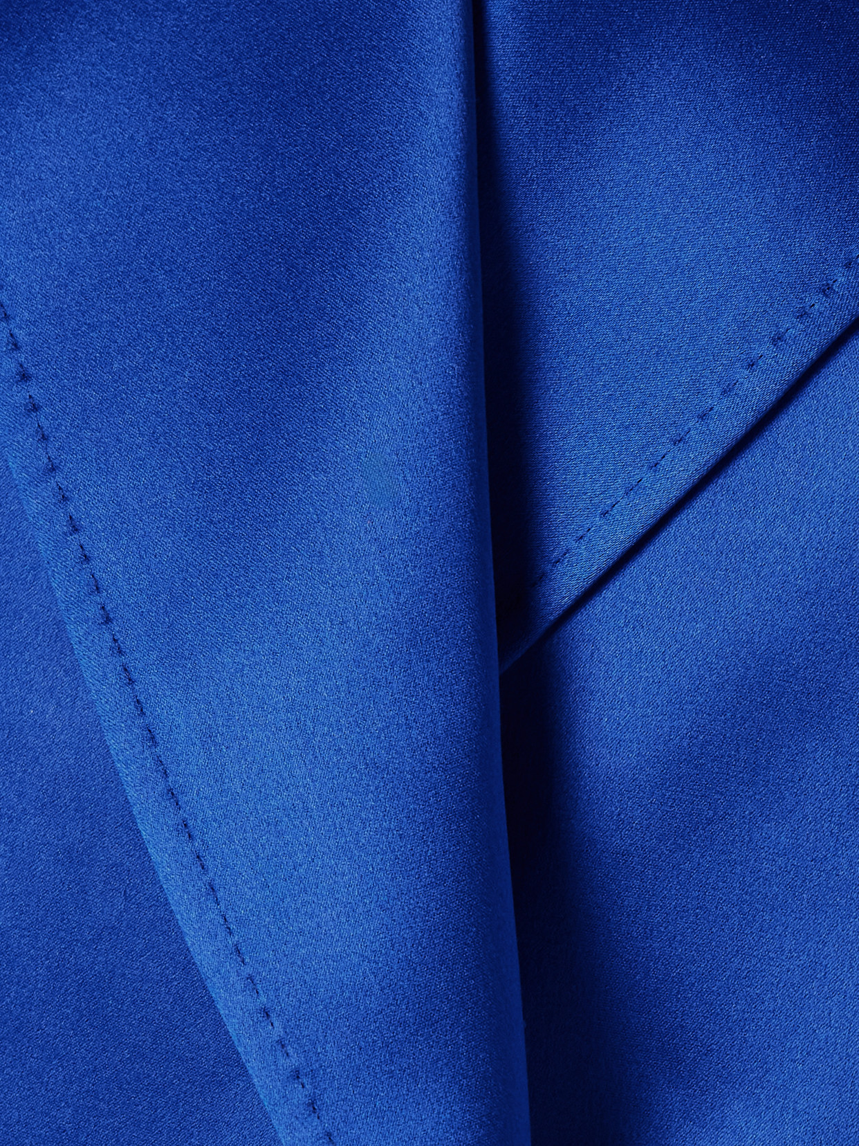 Gabriela Hearst Aleah Silk-satin Blazer In Blue