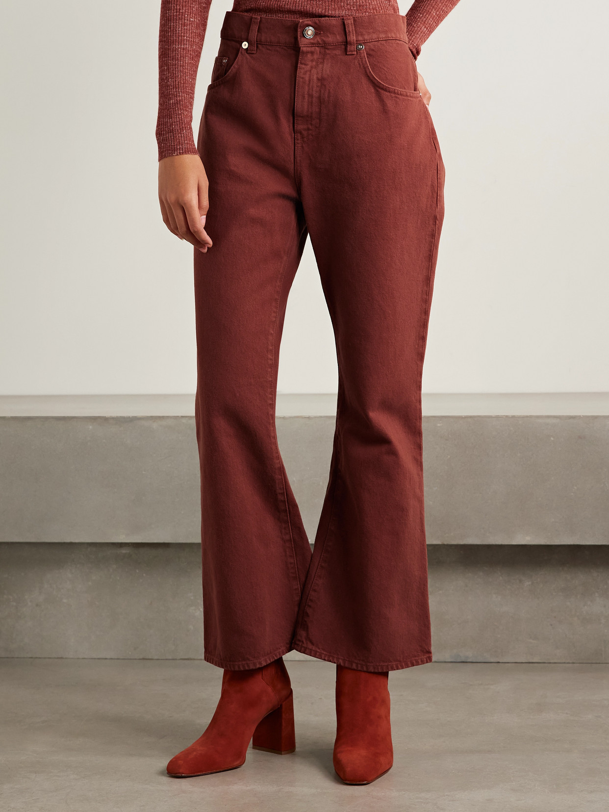 Ezra High-Rise Bootcut Recycled Jeans