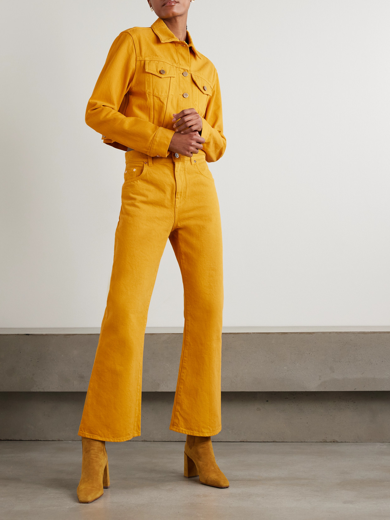 Gabriela Hearst Ezra High-rise Bootcut Recycled Jeans