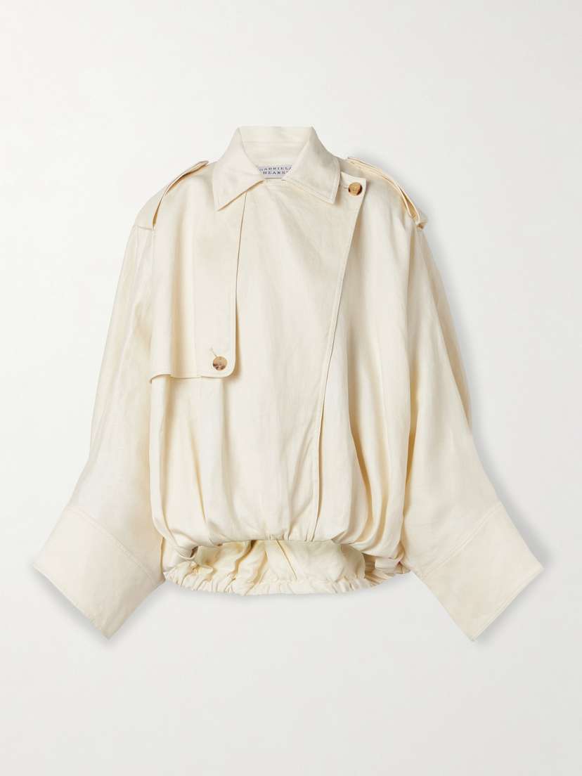 Gabriela Hearst Hunt Oversized Linen Jacket