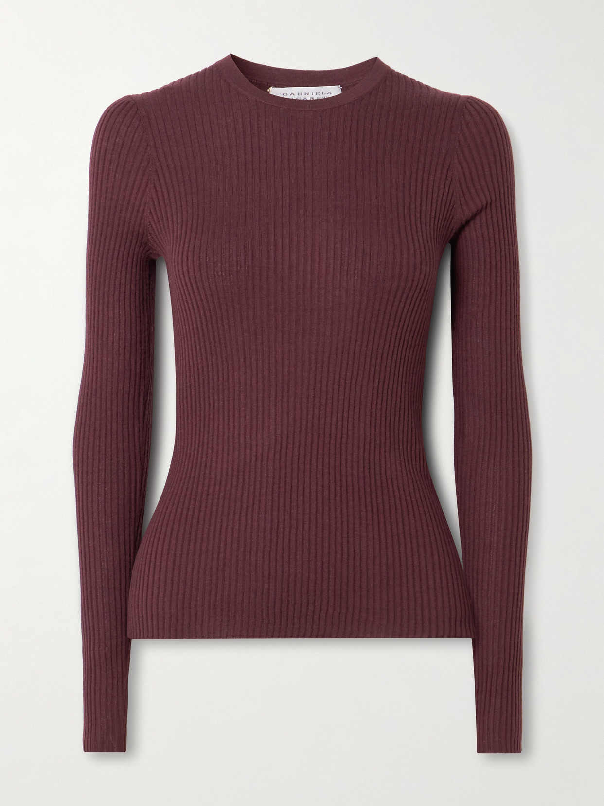 Gabriela Hearst Browning Ribbed Cashmere And Silk-blend Top