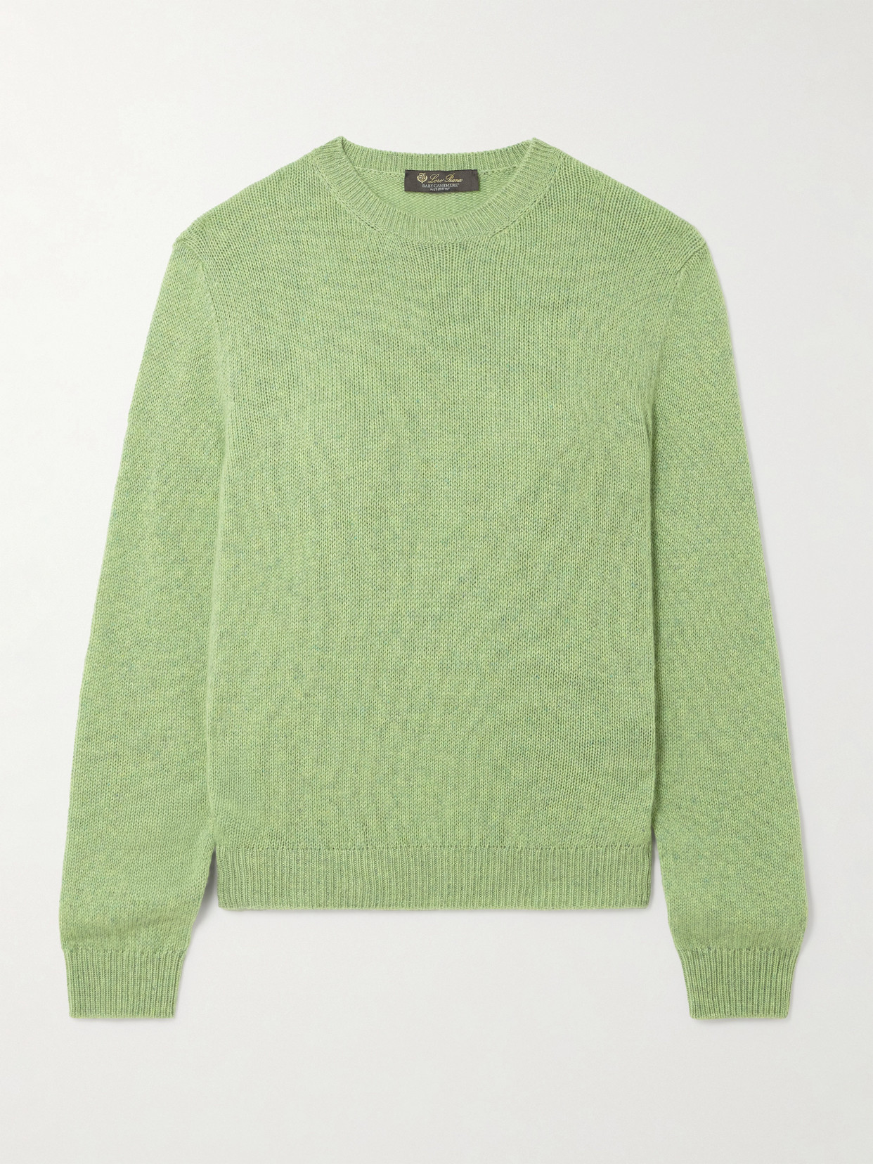 Loro Piana Fobello Cashmere Sweater In Green