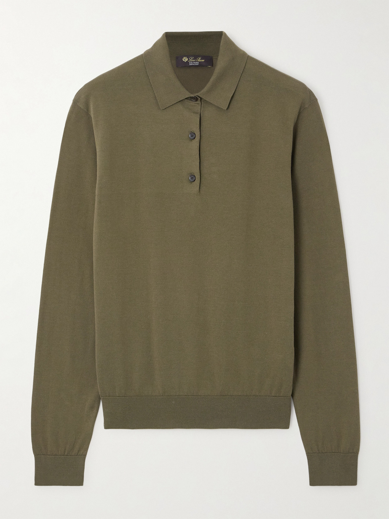 Loro Piana Cotton Polo Shirt In Green