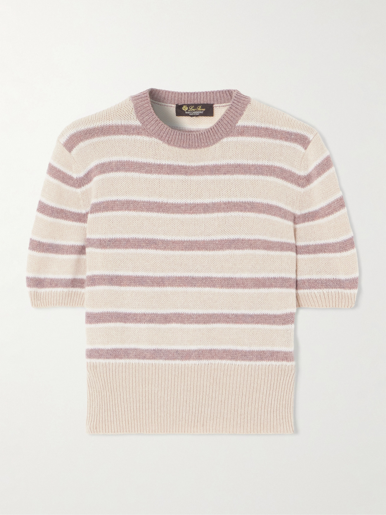Loro Piana Fobello Striped Cashmere Sweater In Multi