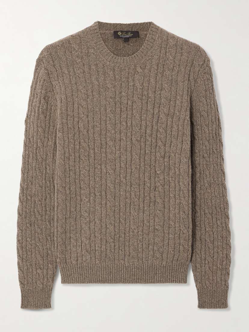Loro Piana Cable-knit Cashmere Sweater