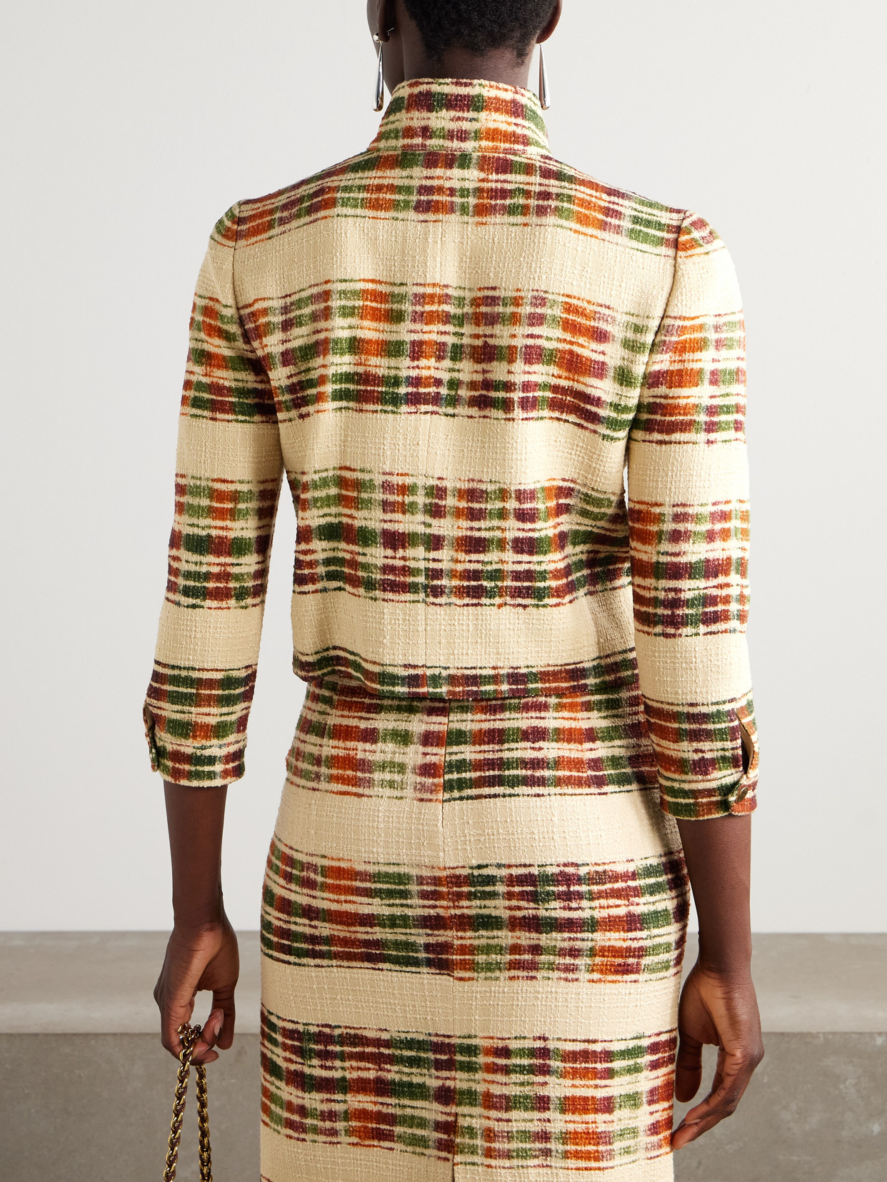 Striped Wool-Bouclé Jacket