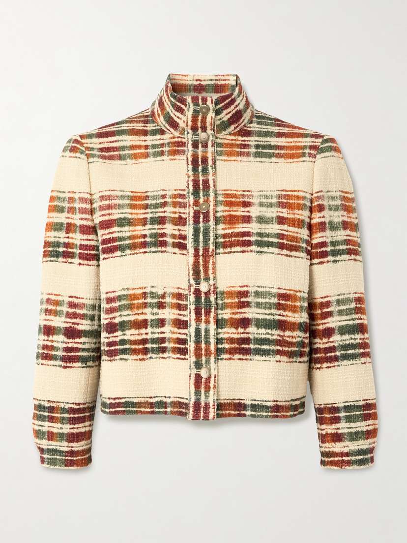 Loro Piana Striped Wool-bouclé Jacket