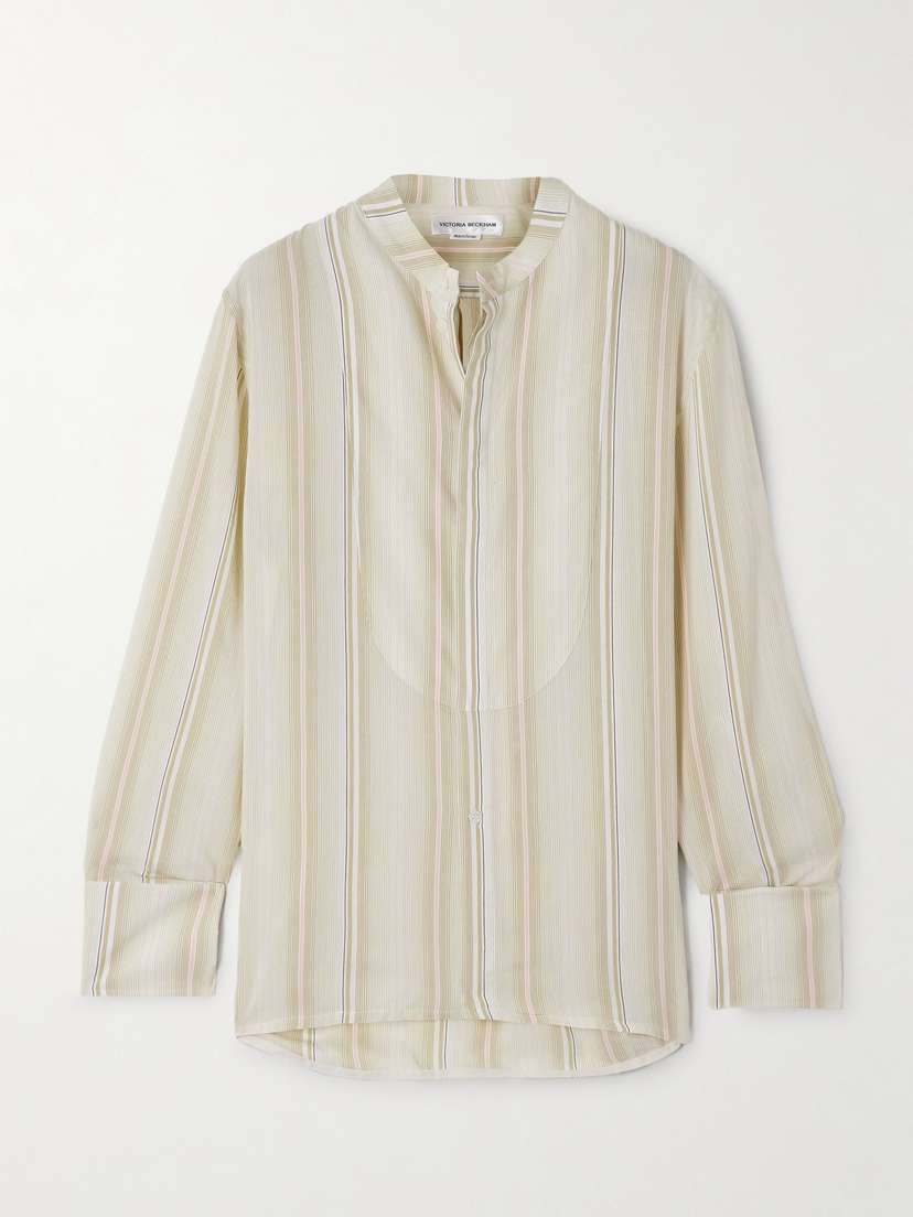 Victoria Beckham Striped Woven Shirt