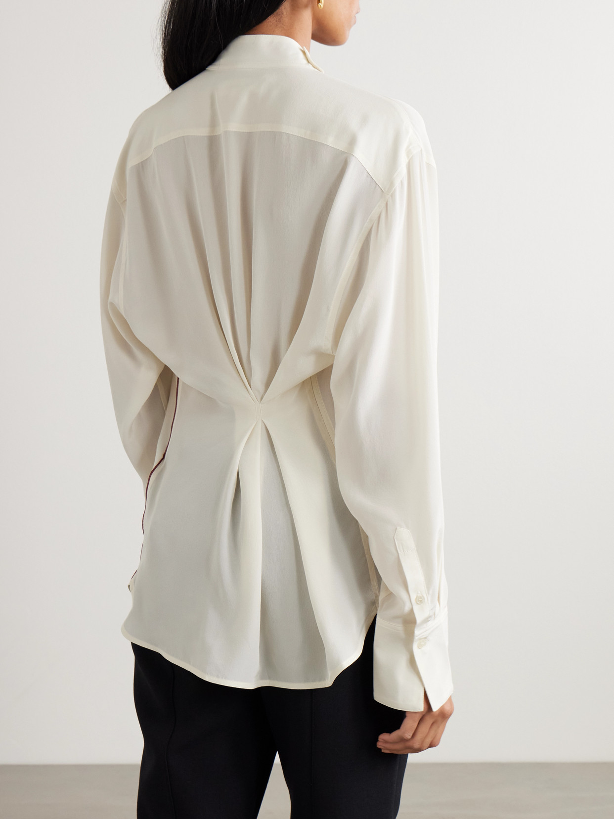 Asymmetric Draped Blouse