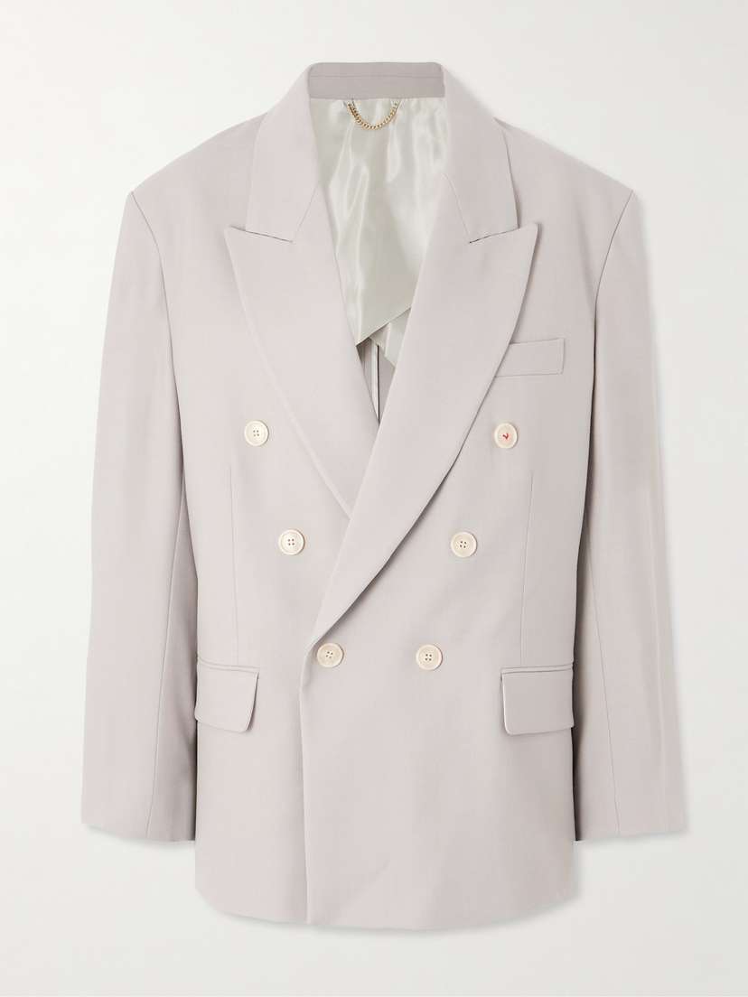 Victoria Beckham Oversized Double-breasted Twill Blazer