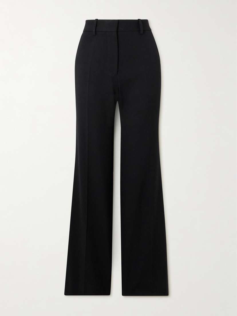 Victoria Beckham Grain De Poudre Straight-leg Pants