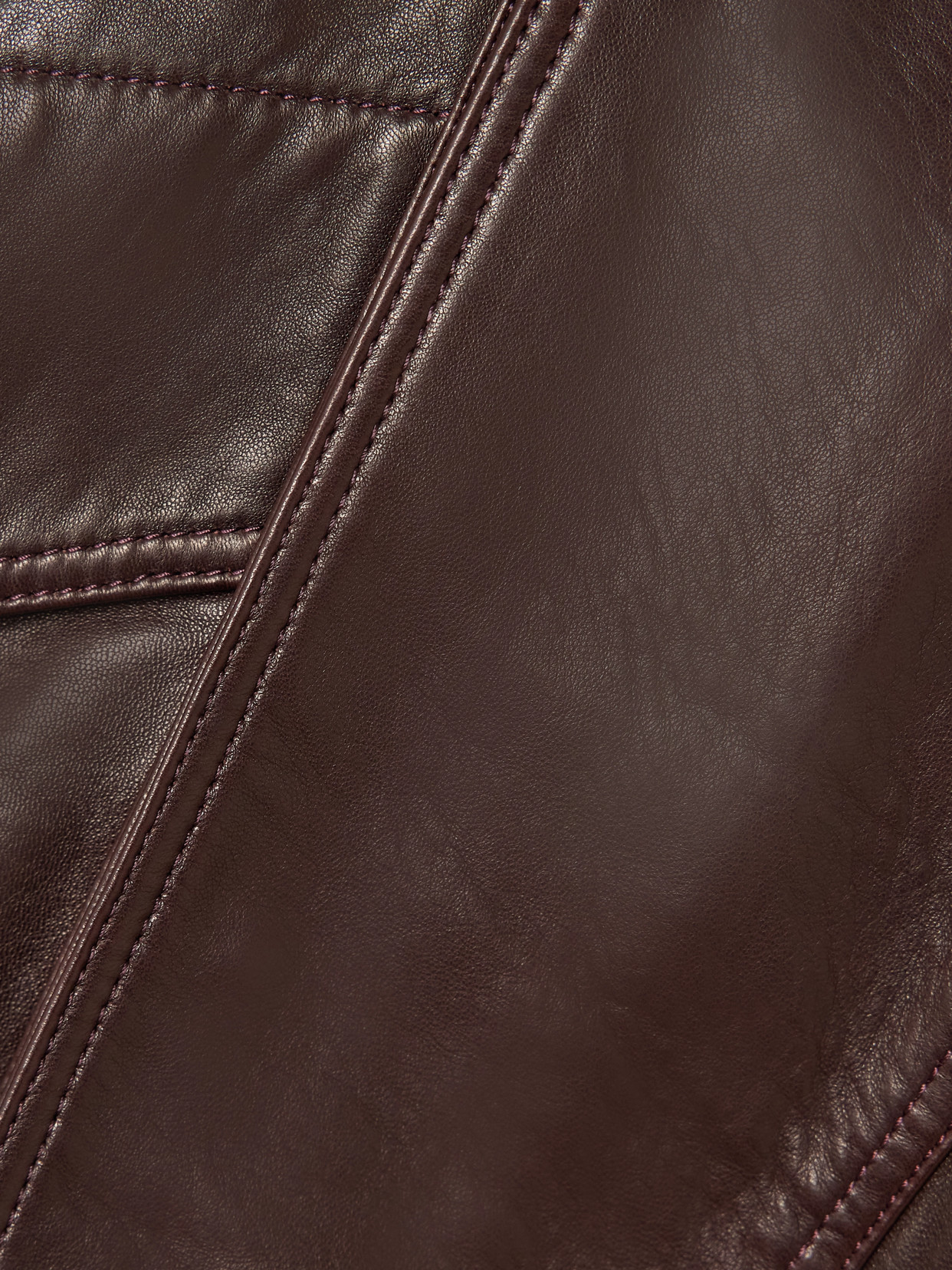 Nour Hammour Ariste Oversized Paneled Leather Jacket