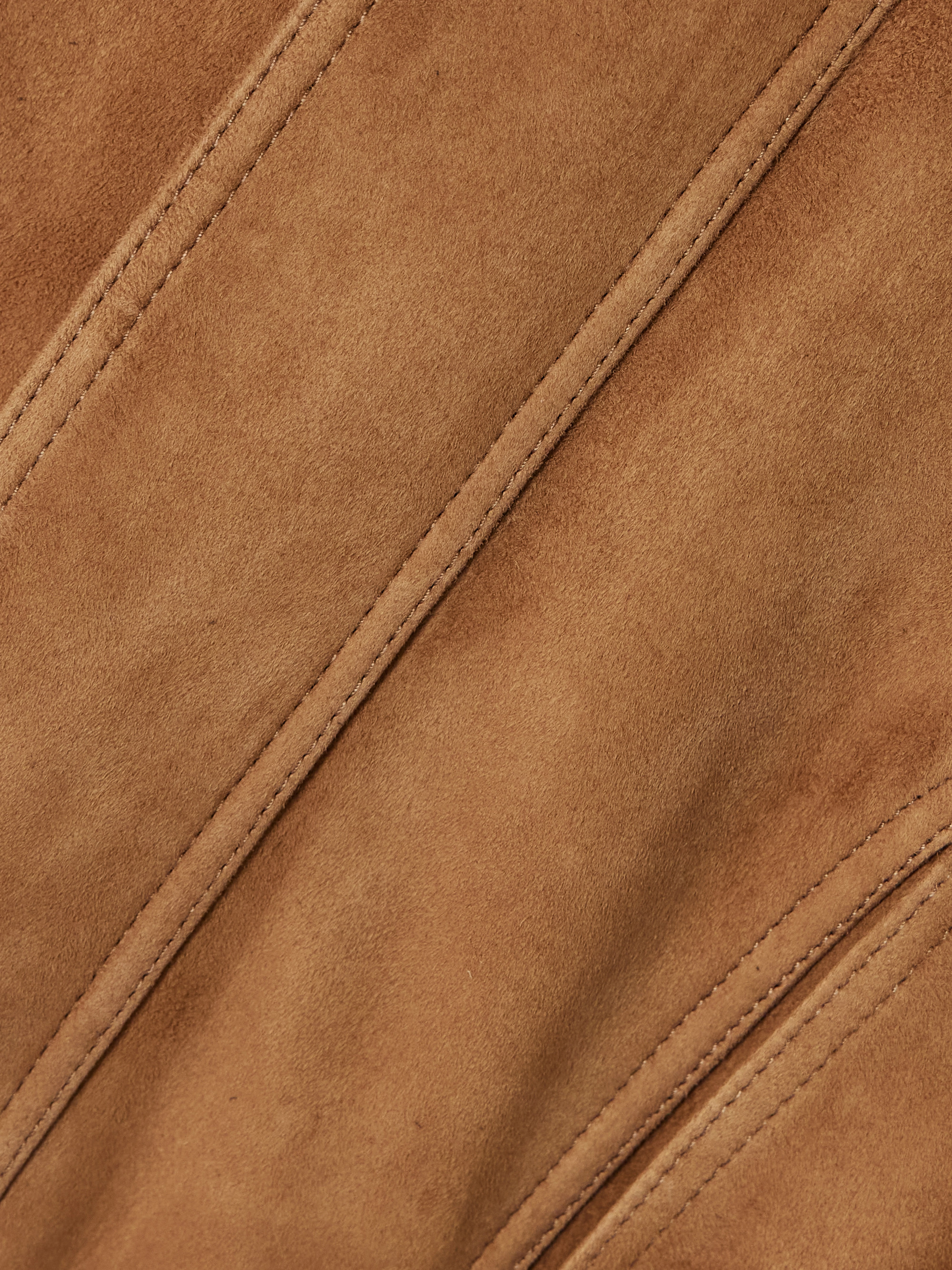 NOUR HAMMOUR Dalma suede bomber jacket thumbnail