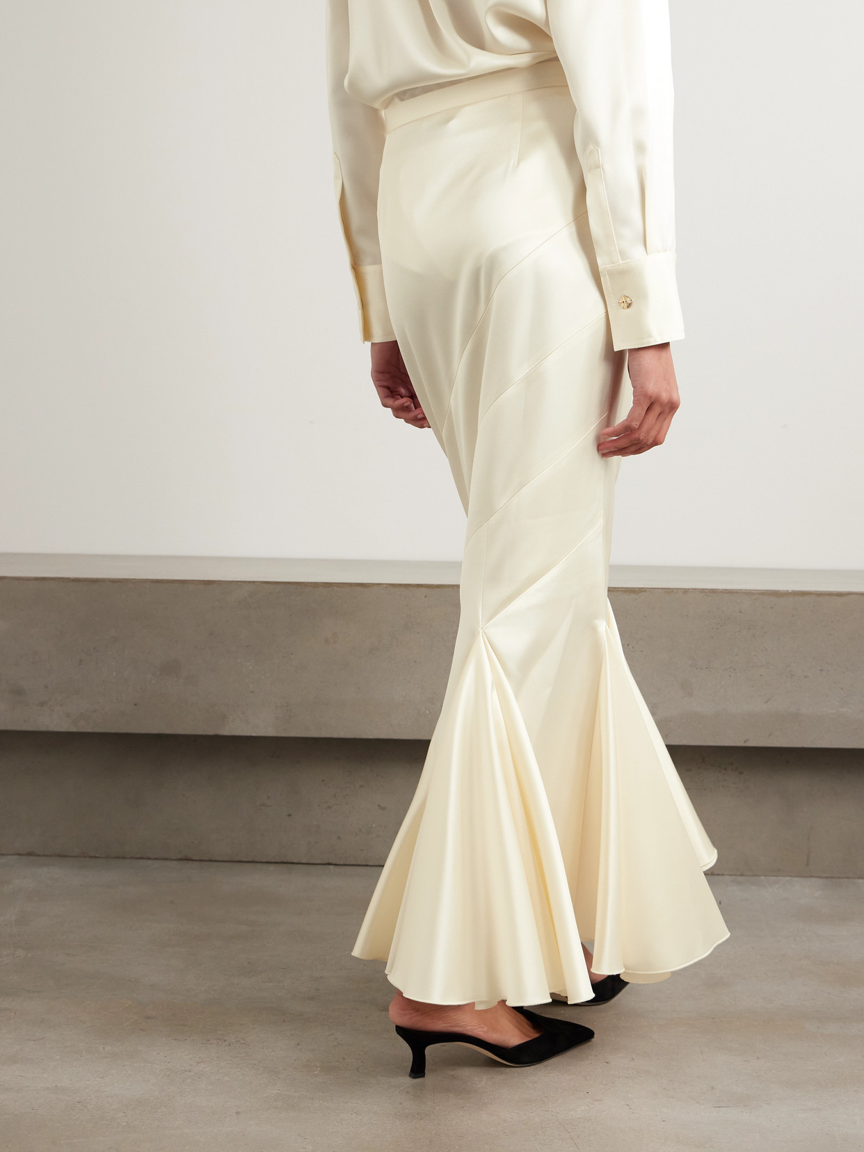 Gentileschi Pleated Paneled Maxi