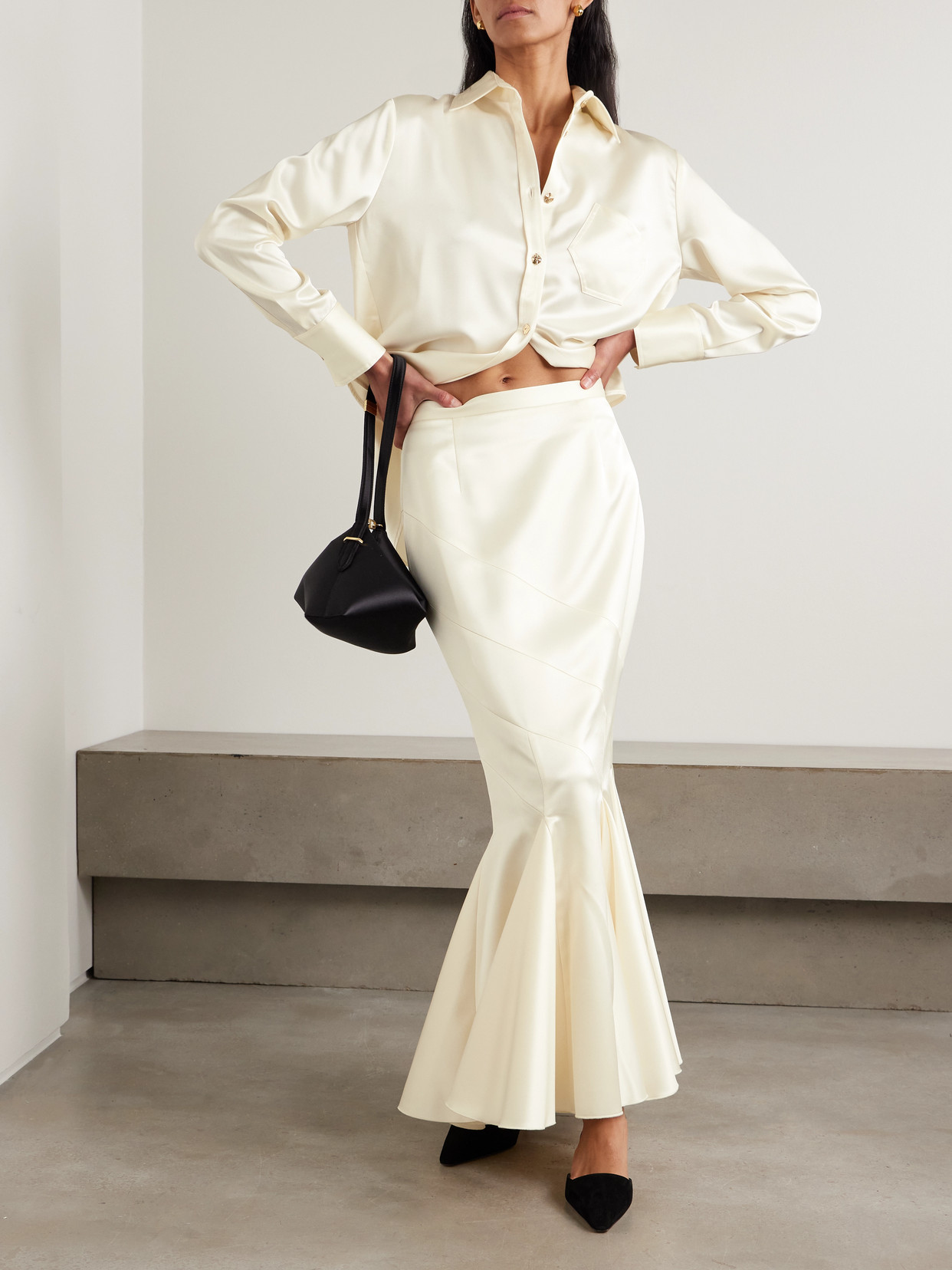 Gentileschi Pleated Paneled Maxi