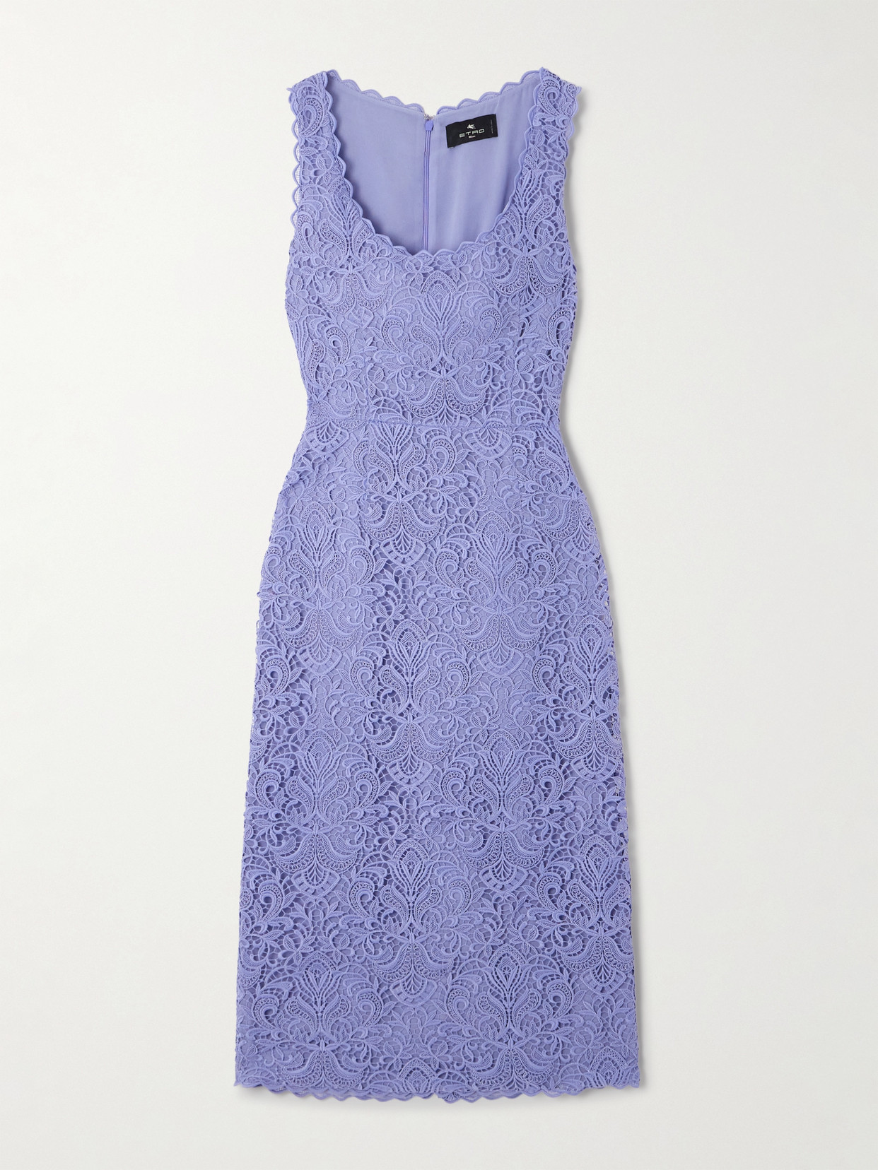 Etro Scalloped Guipure Lace Midi Dress