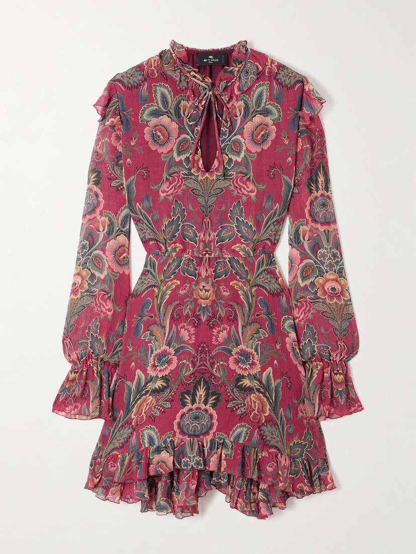 Etro Boho Crepe Mini Dress