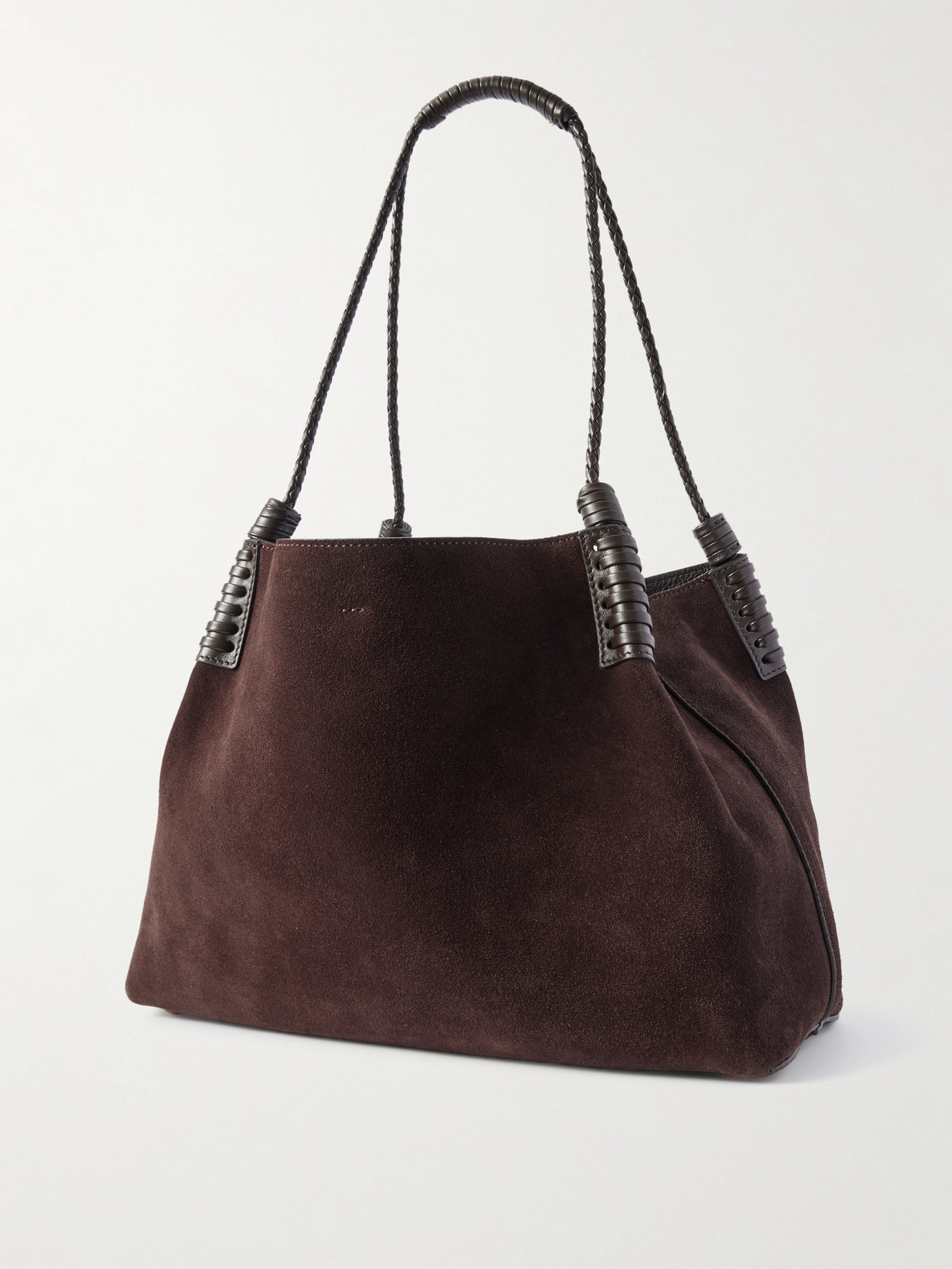Etro Libra Leather-trimmed Suede Tote
