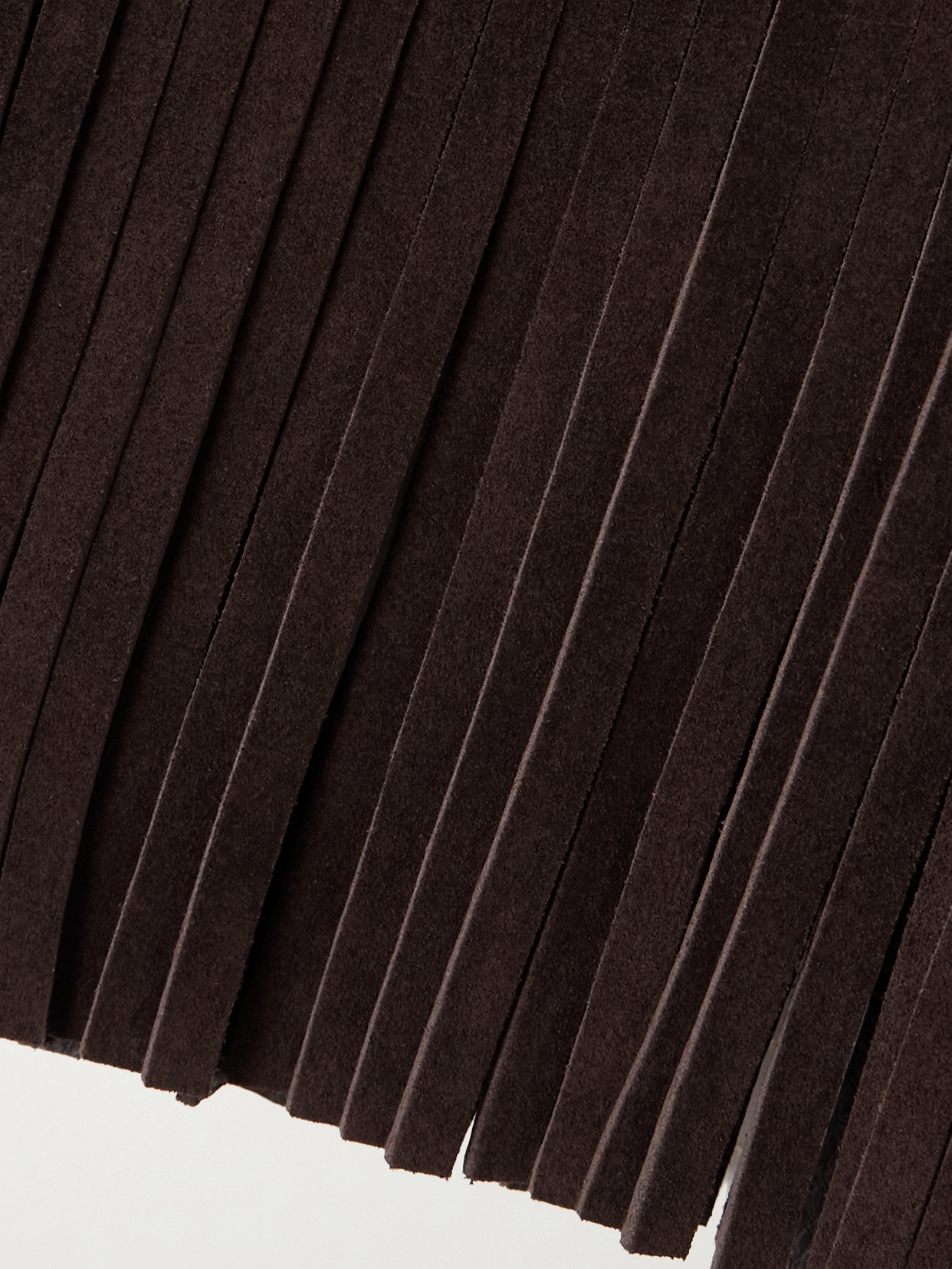 Etro Fringed Suede Mini Skirt
