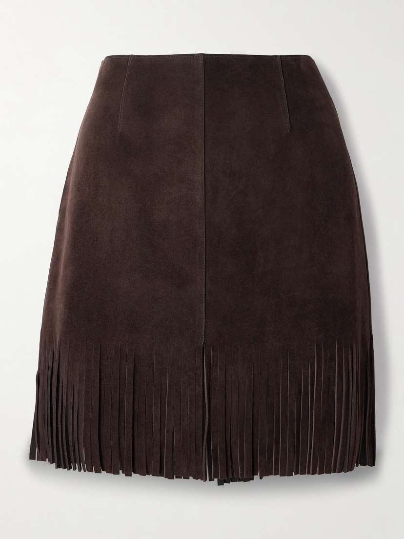 Etro Fringed Suede Mini Skirt