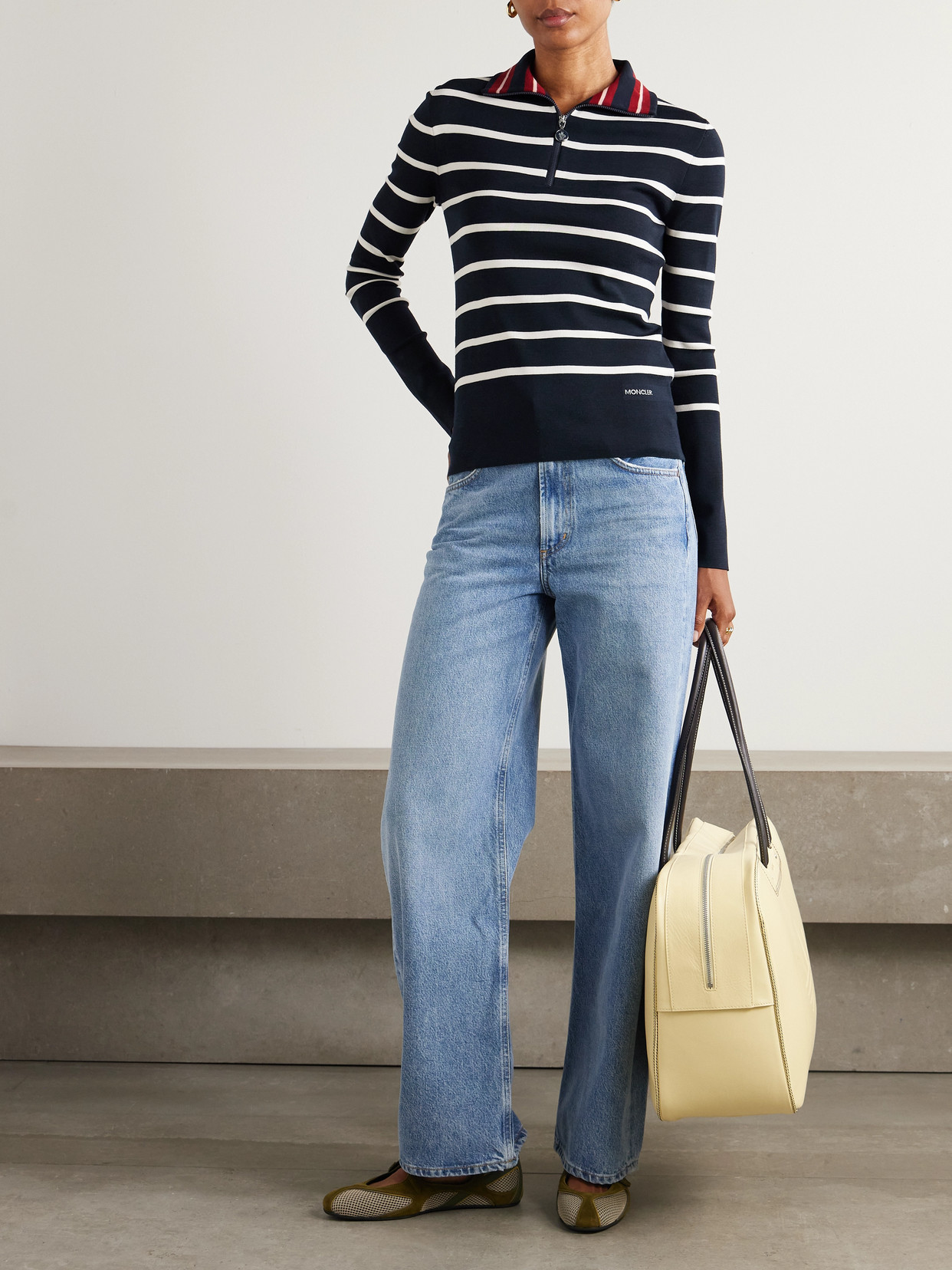 Moncler Striped Wool Sweater