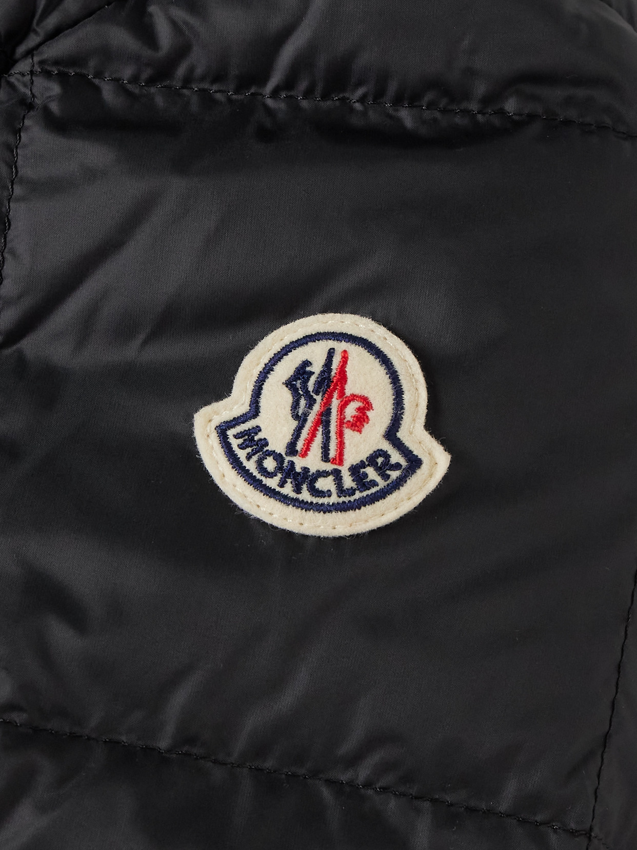 Moncler Jarcieu Braided Cord-trimmed Quilted Shell Down Jacket In Black