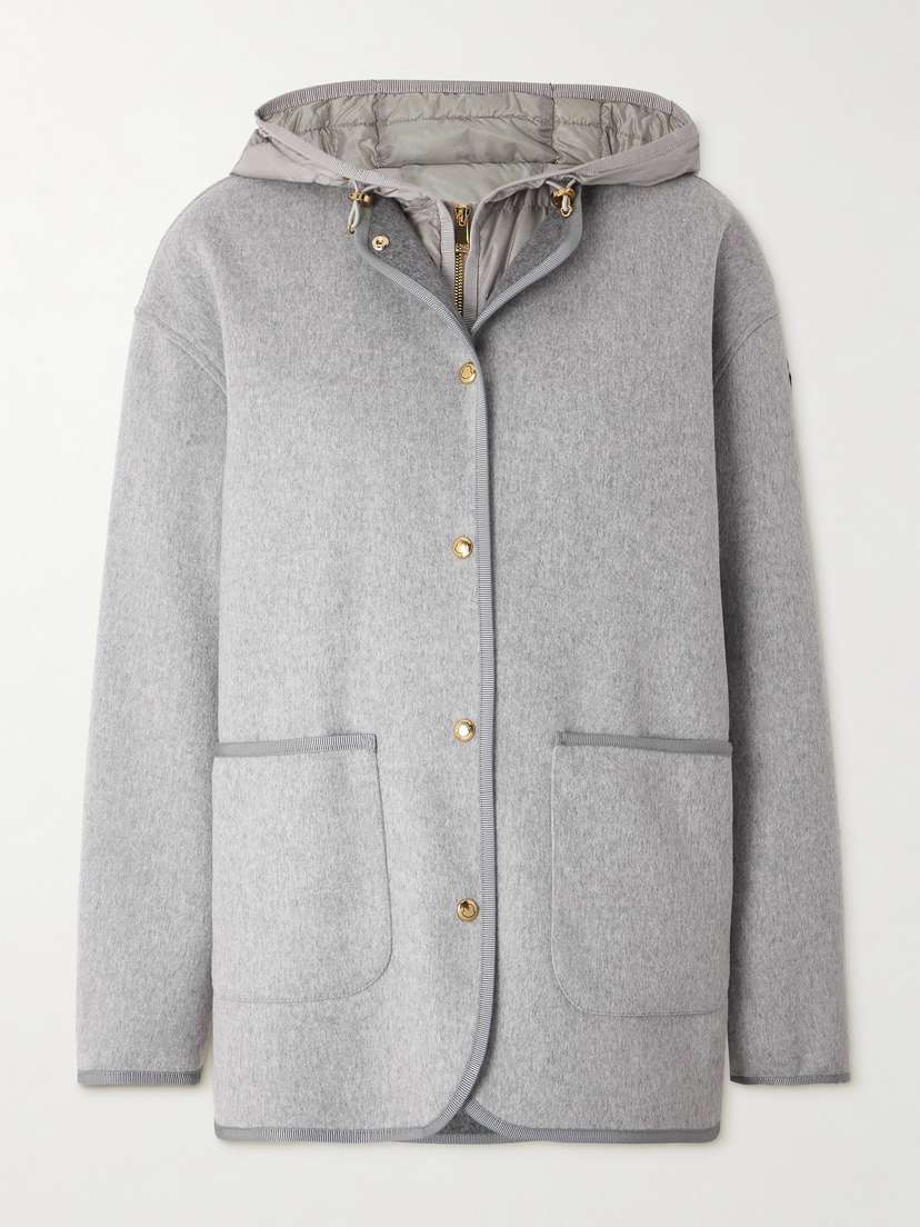 Moncler Reposse Convertible Wool And Cashmere-blend Jacket