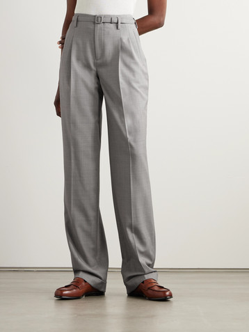 Ralph Lauren Collection Stamford pleated wool straight-leg pants