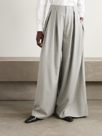 Ralph Lauren Collection Greer pleated wool wide-leg pants