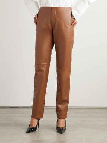 Ralph Lauren Collection Benjamen leather slim-leg pants