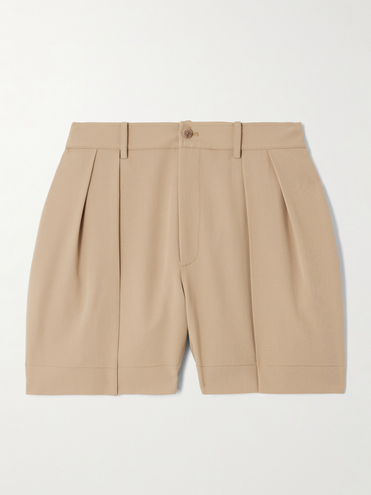 Ralph Lauren Sherri Pleated Wool Shorts