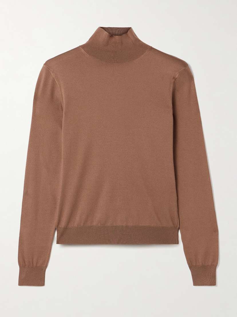 Ralph Lauren Collection Silk-blend Turtleneck Sweater