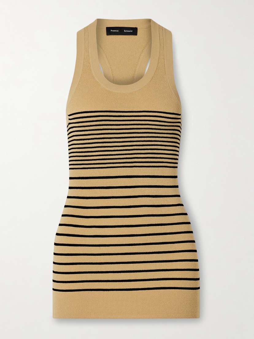 Proenza Schouler Roberts Striped Stretch-knit Tank