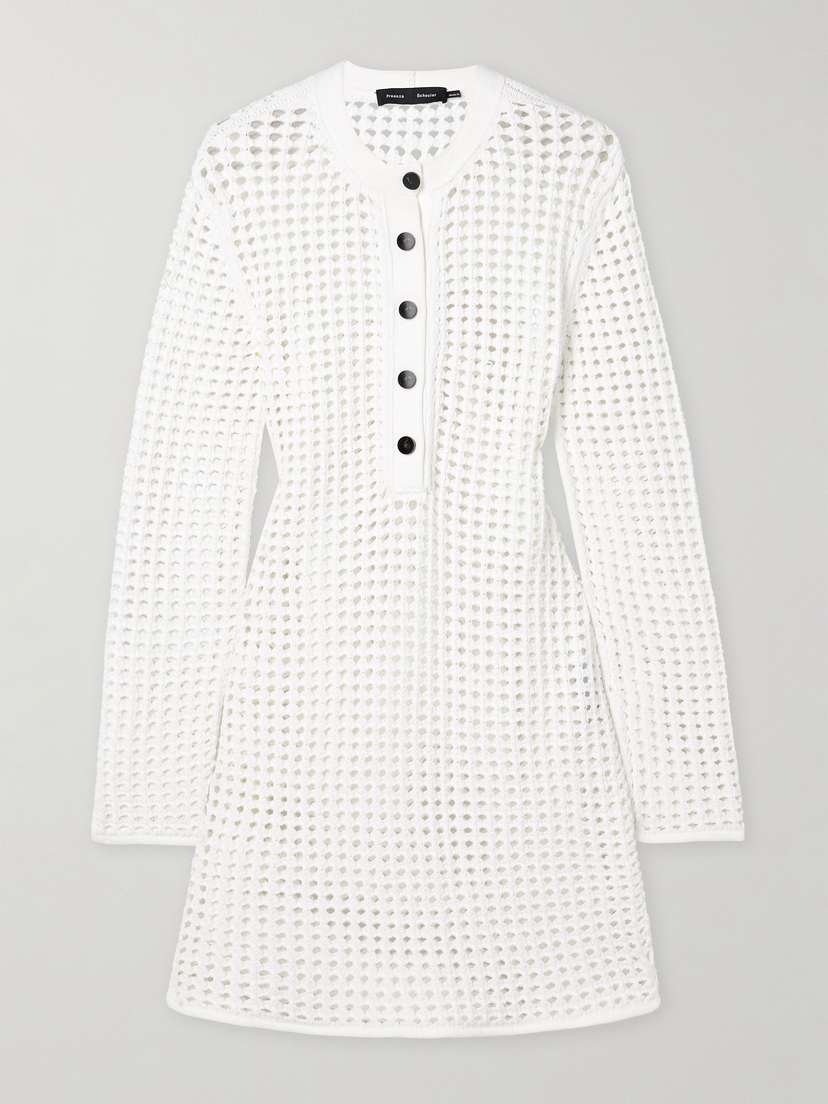 Proenza Schouler Micah Crocheted Mini Dress