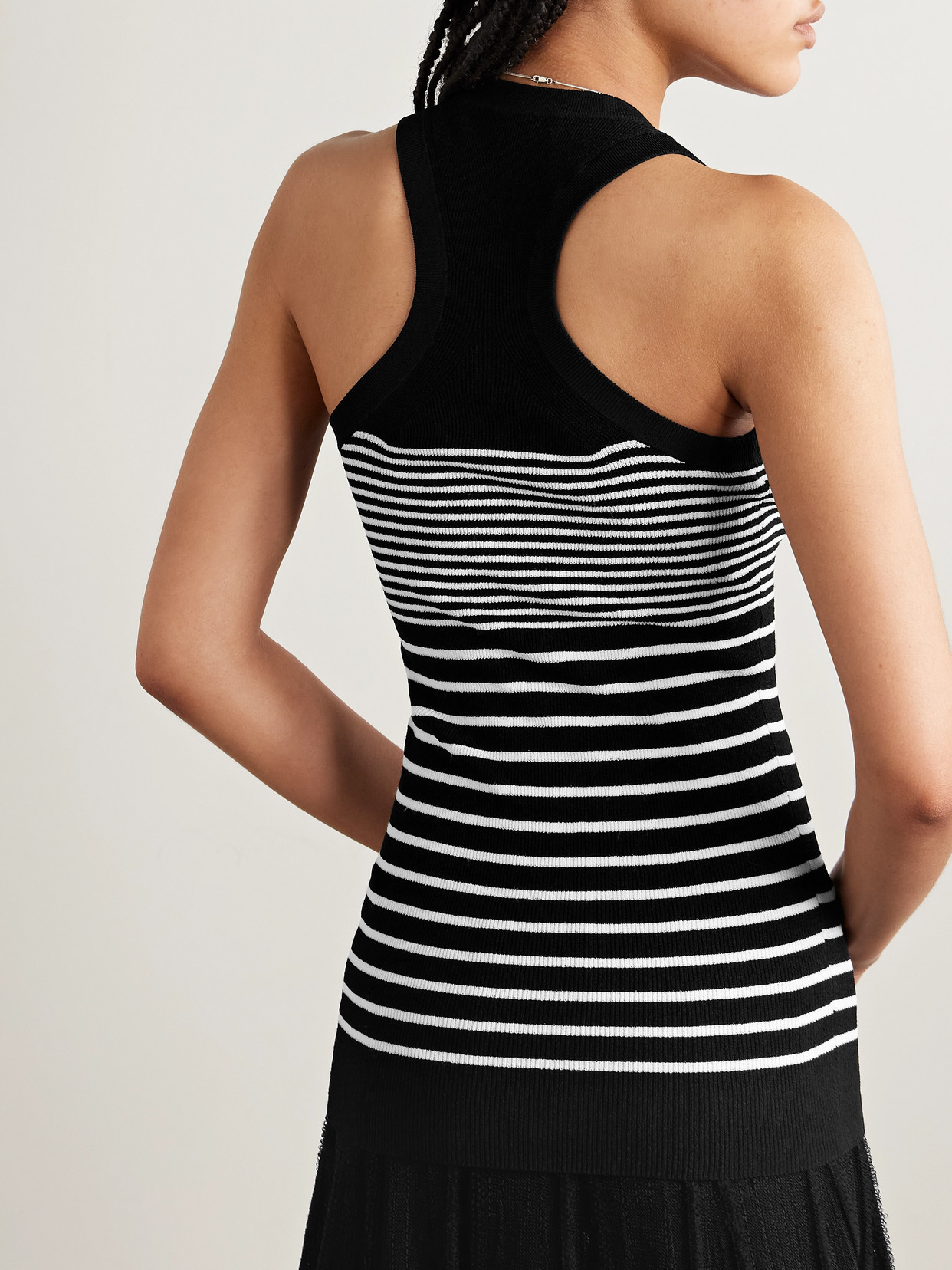 Shop Proenza Schouler Roberts Striped Stretch-knit Tank