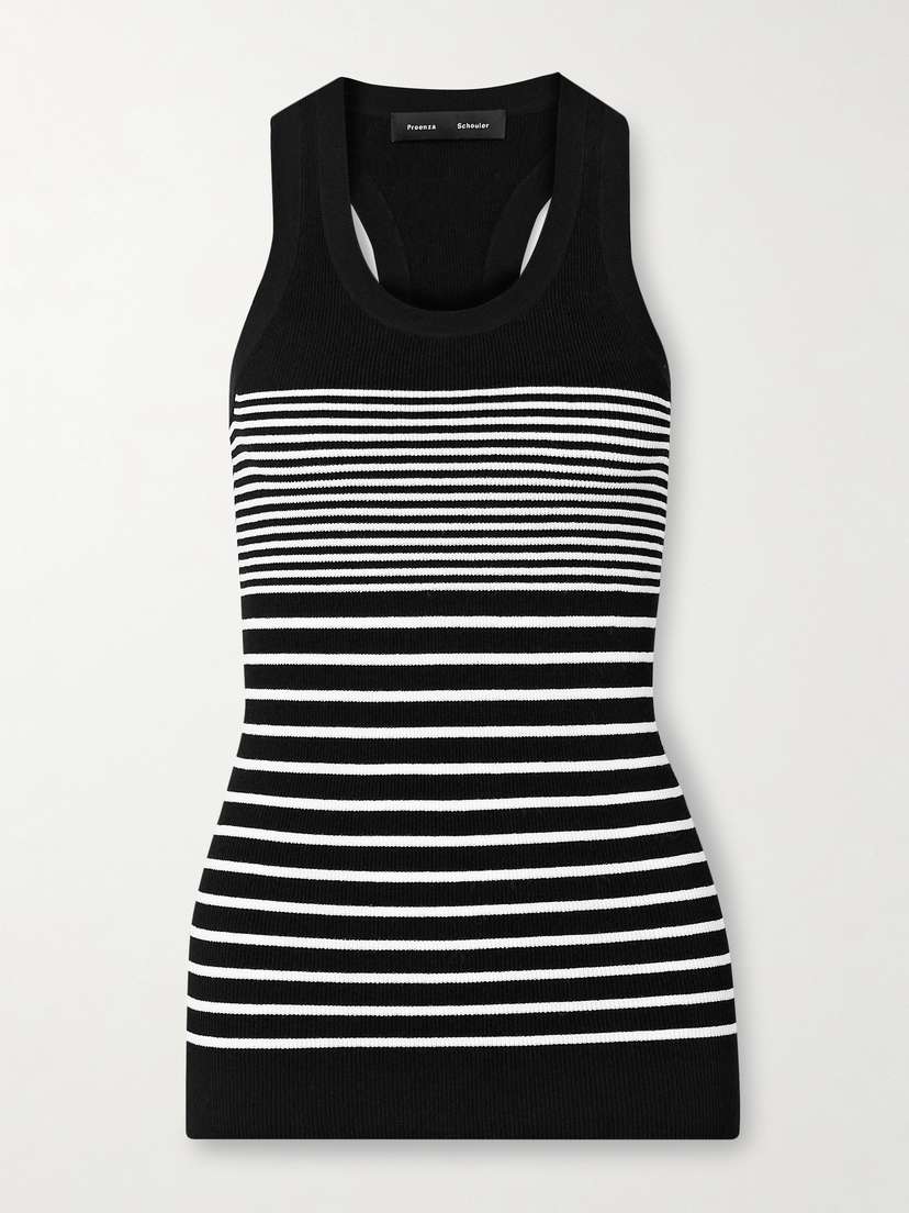 Proenza Schouler Roberts Striped Stretch-knit Tank