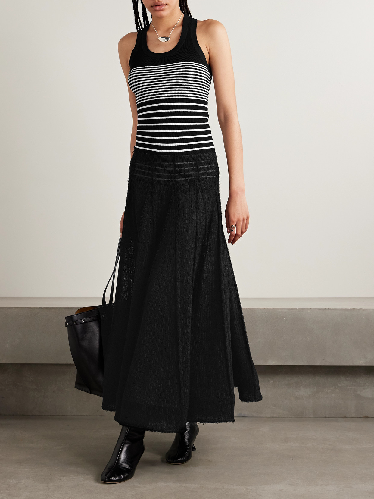 Shop Proenza Schouler Roberts Striped Stretch-knit Tank
