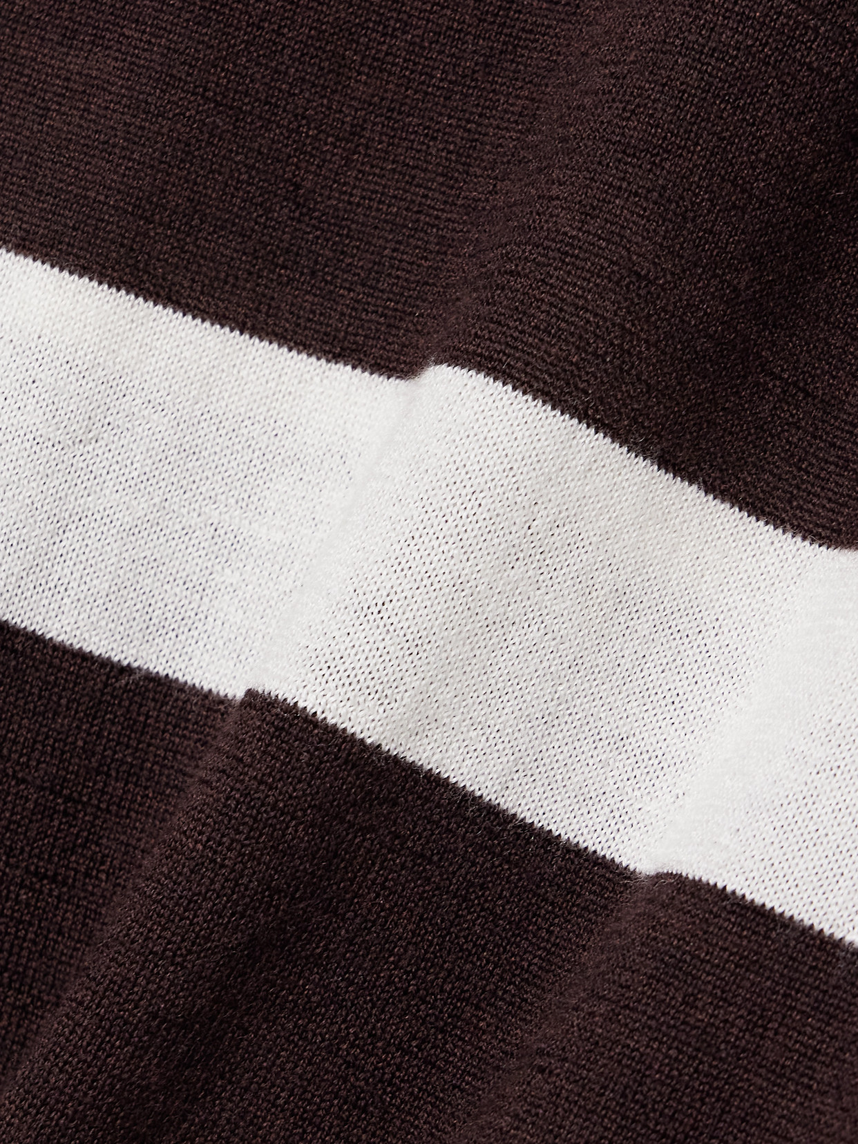 Gia Striped Wool And Silk-Blend Sweater