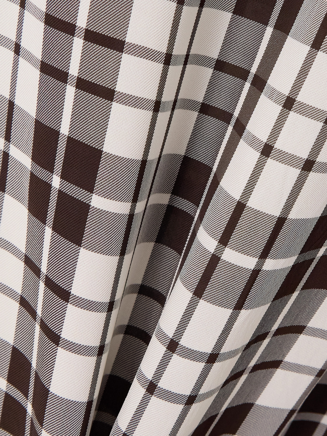 Proenza Schouler Bronwen Checked Twill Shirt In Neutral