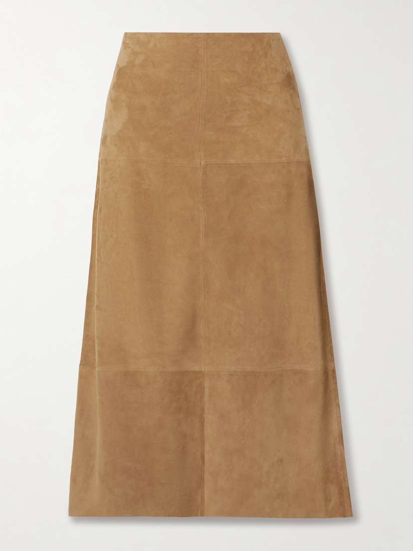 Proenza Schouler Nadia Suede Midi Skirt
