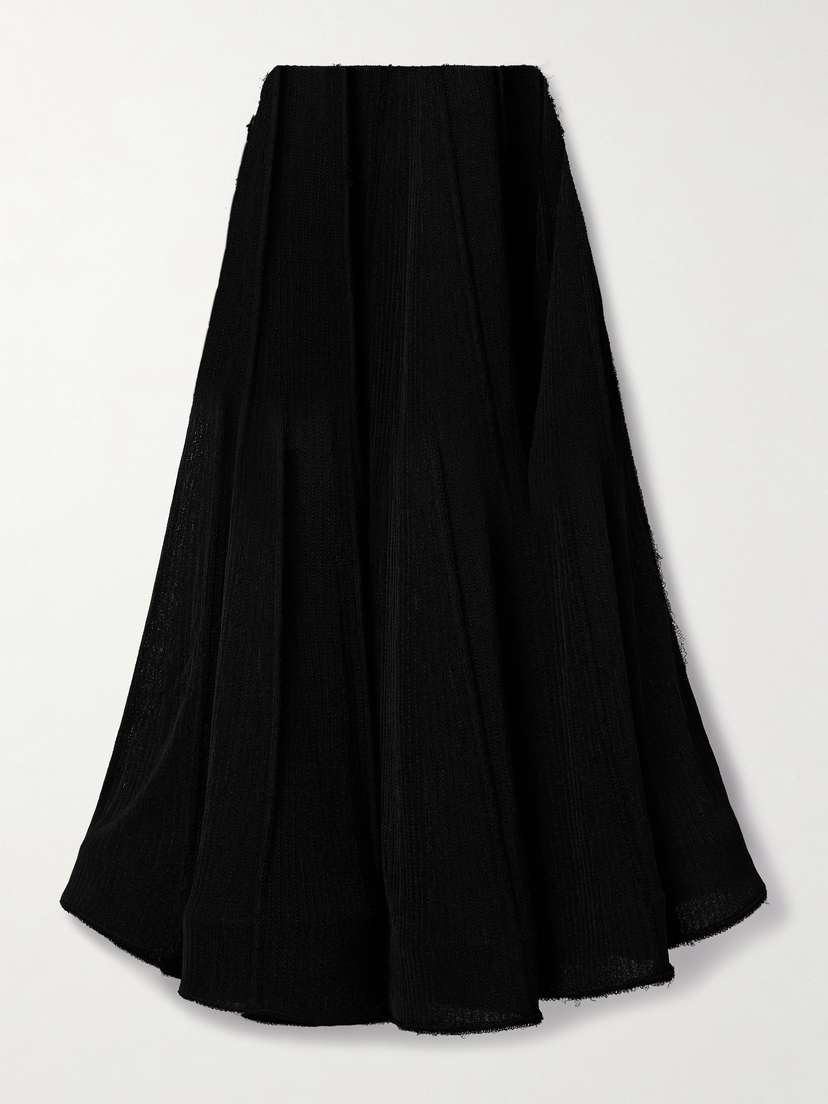 Proenza Schouler Tavia Distressed Knitted Midi Skirt