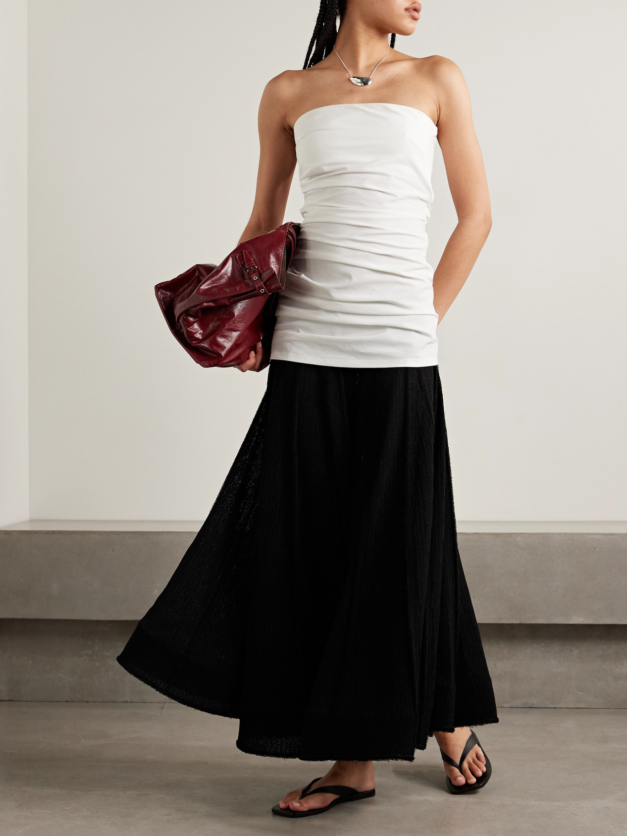 Tavia Distressed Midi