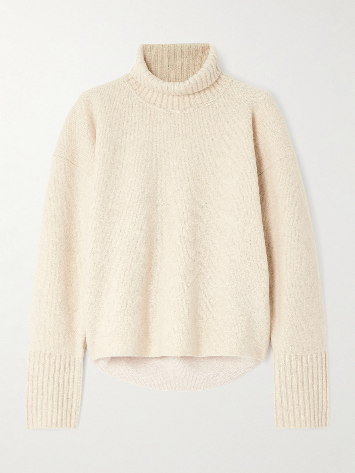 Proenza Schouler Sandra Cashmere-blend Turtleneck Sweater In Neutral