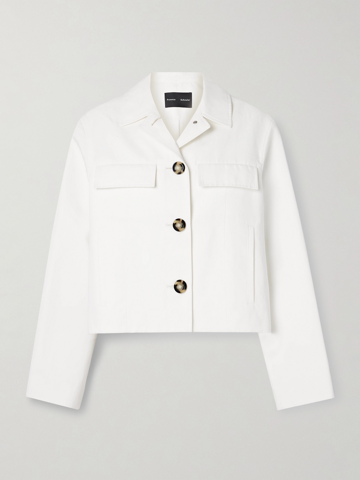 Proenza Schouler Thelma Cotton And Linen-blend Jacket