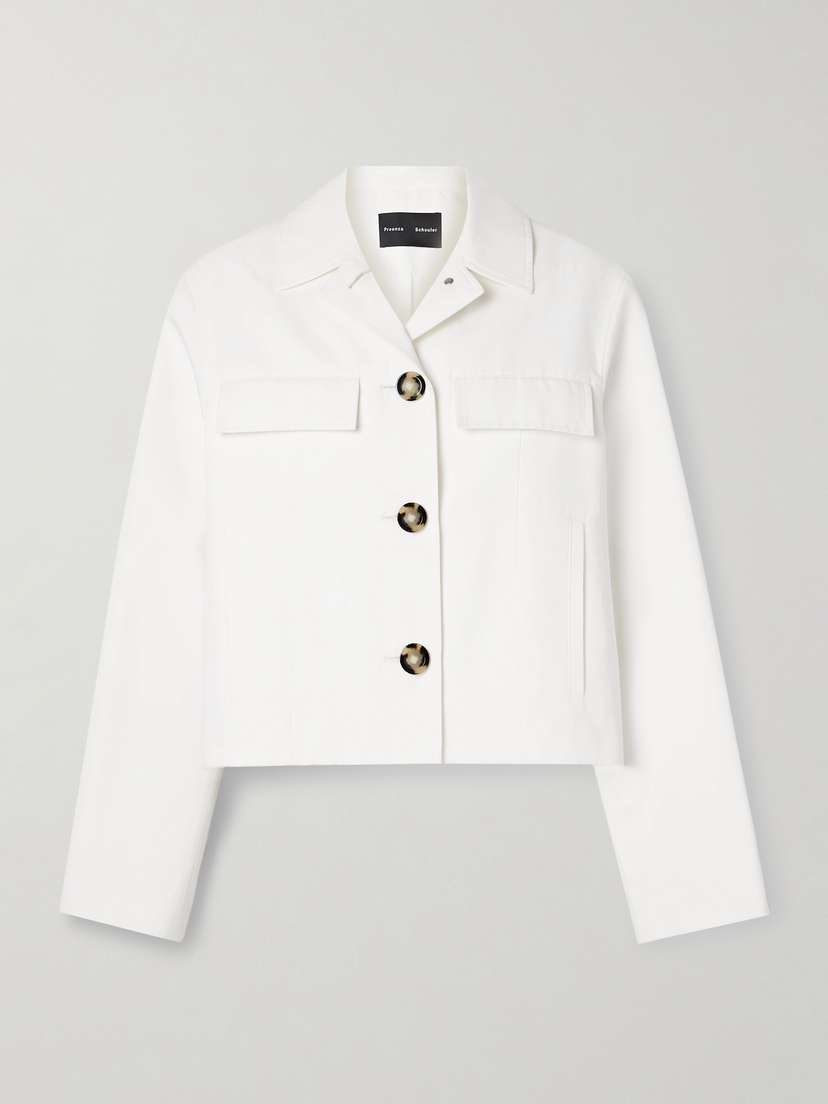 Proenza Schouler Thelma Cotton And Linen-blend Jacket