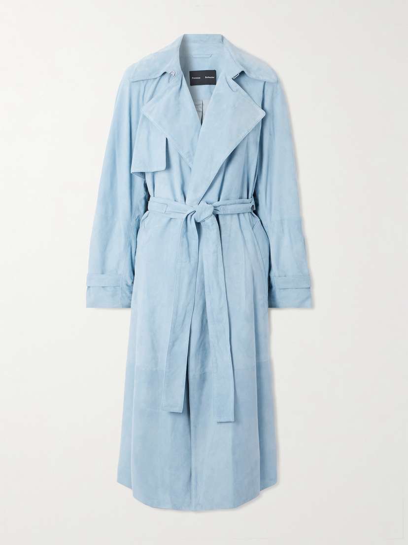 Proenza Schouler Ramona Belted Suede Coat
